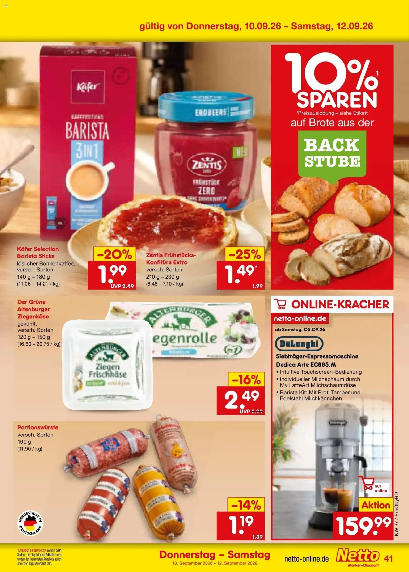 Netto Marken-Discount Prospekt Ergolding – gültig ab 07.09.2026 | Seite: 61 | Produkte: Ziegenkäse, Frischkase