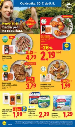 Lidl katalog akcije – veljaven od 30.07.2026 | Stran: 12 | Izdelki: Čevapčiči, Zar, Grill