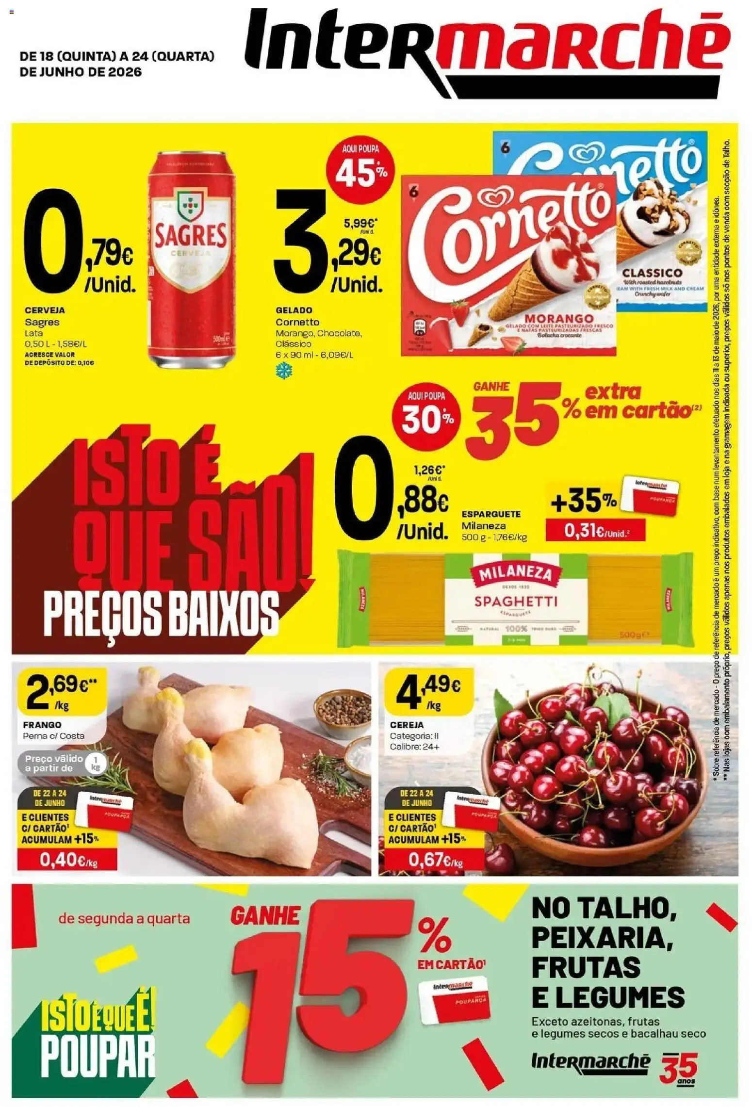 Intermarché - Isto é que são preços BAIXOS │ válido de 18.06.2026 | Página: 1