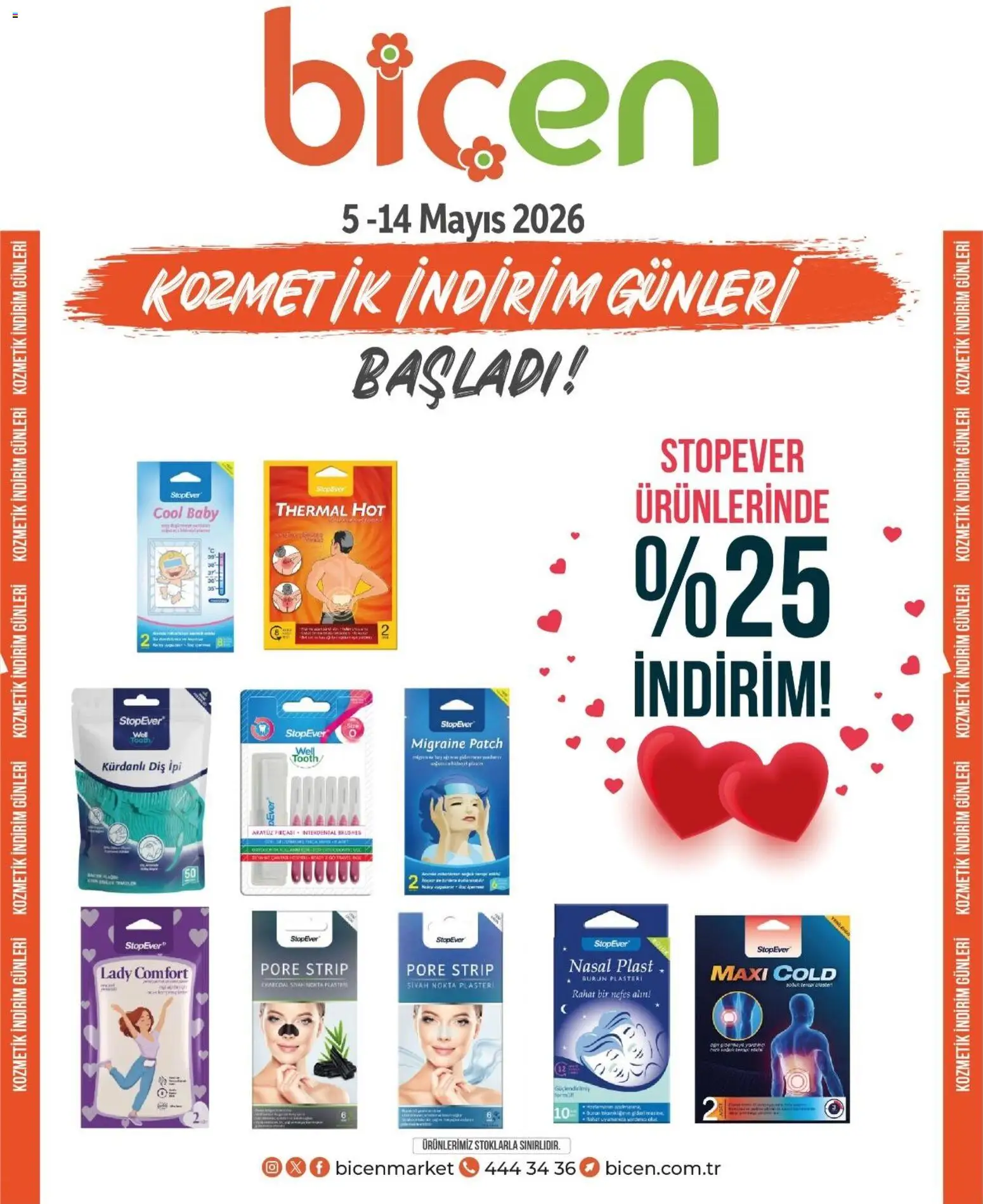 Biçen Market - Kozmetik indirim günleri - 05.05.2026 tarihinden itibaren geçerlidir | Sayfa: 5