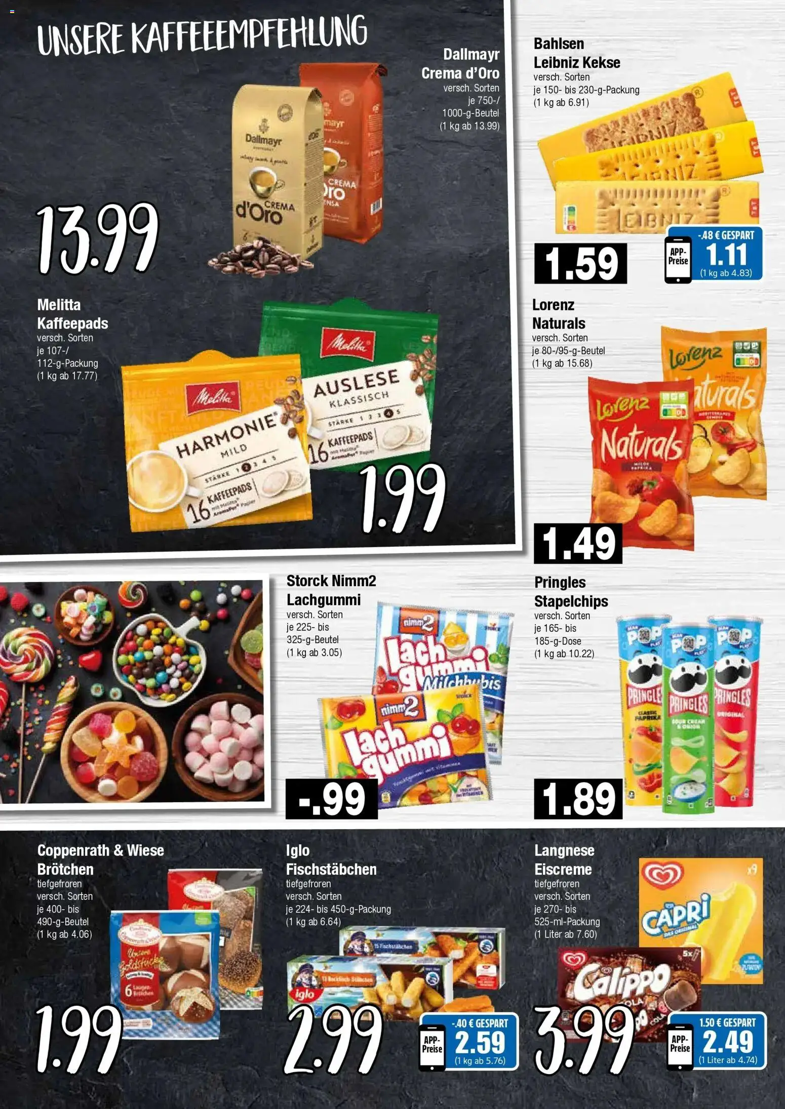 Edeka Prospekt Hamburg (ab 10.08.2026) » Angebote Online | Seite: 6 | Produkte: Langnese, Kaffeepads, Fischstabchen, Kekse