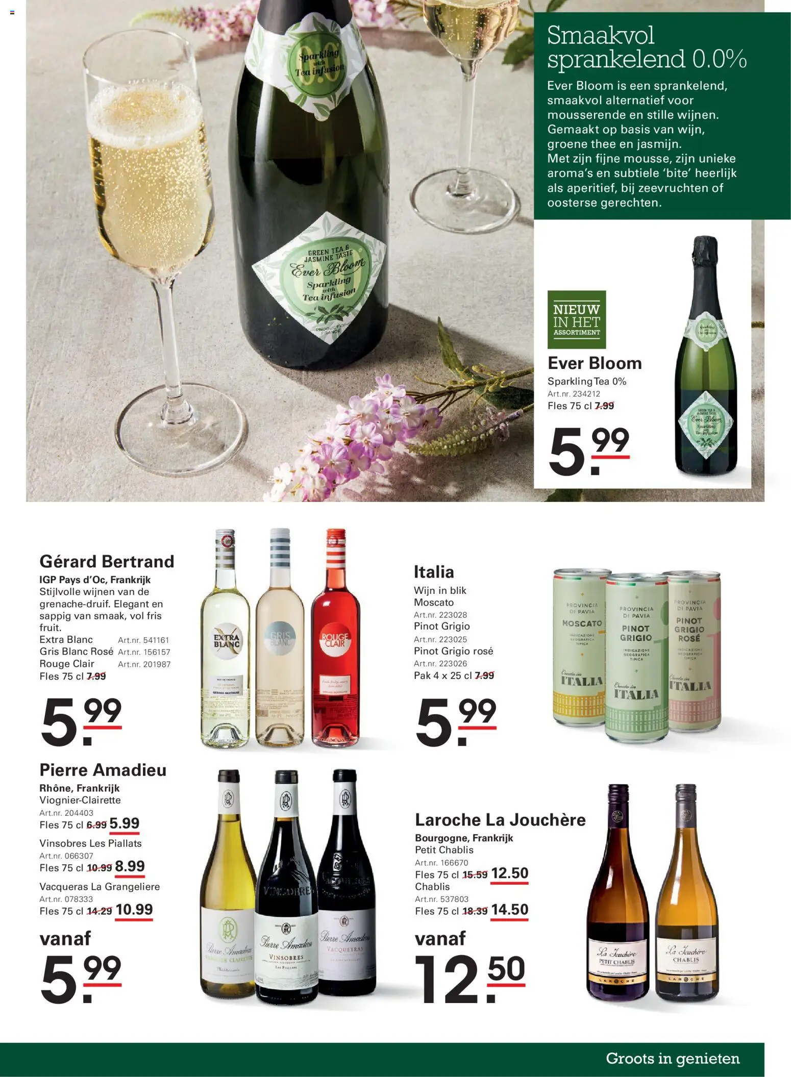 {H1} | Pagina: 51 | Producten: Fles, Wijn, Groene thee, La