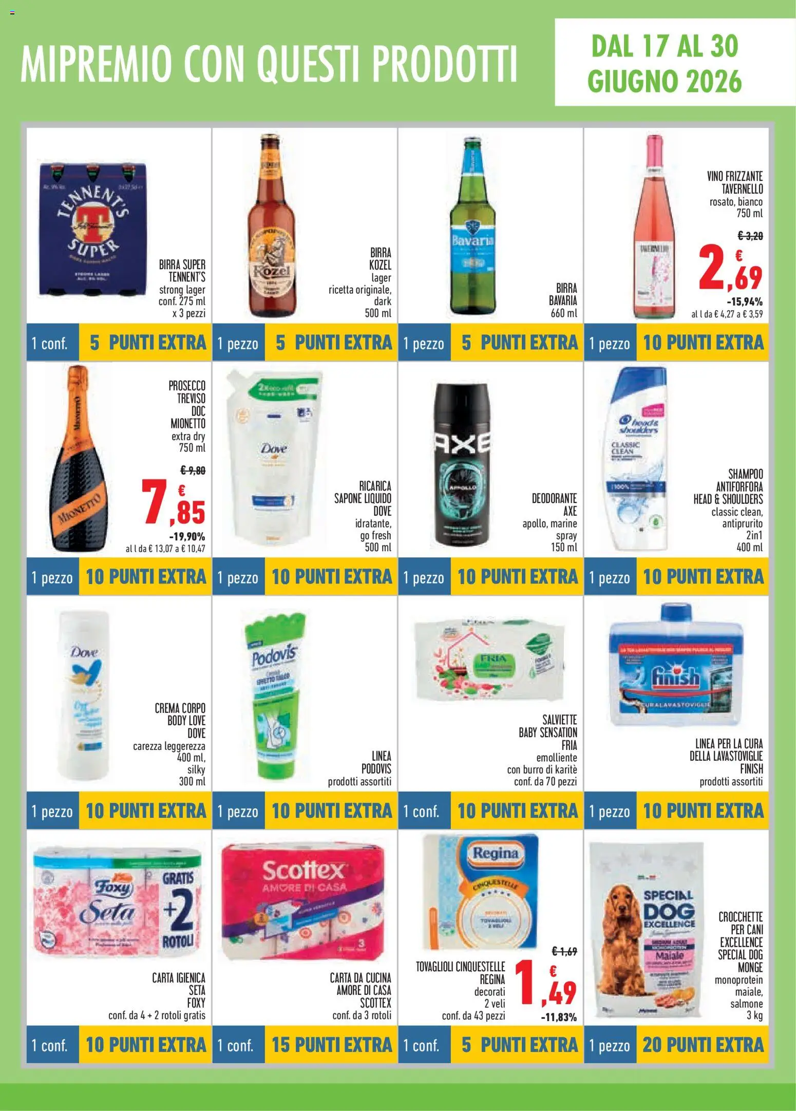 Volantino Conad del 17.06.2026 | Pagina: 7 | Prodotti: Tennent's, Carta igienica, Birra, Vino