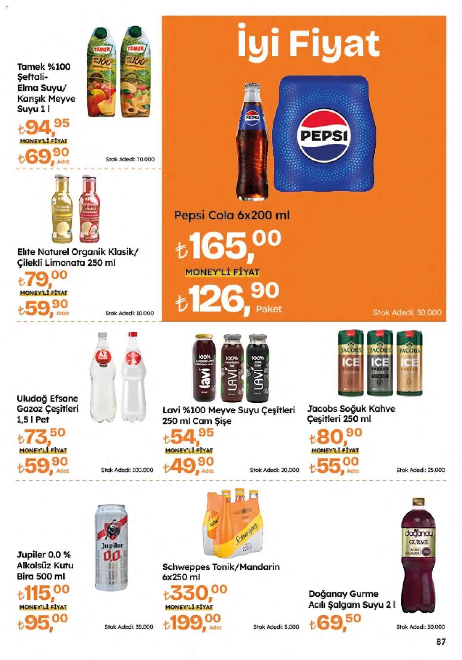 Migros Katalog - 5M Migroskop Dijital - 04.06.2026 tarihinden itibaren geçerlidir | Sayfa: 87 | Ürünler: Kutu, Şalgam, Bira, Şeftali