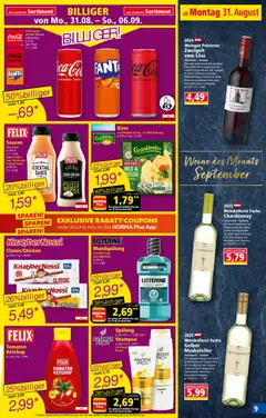 Norma Flugblatt ab 31.08.2026 gültig | Seite: 9 | Produkte: Ketchup, Zucker, Fanta, Spülung