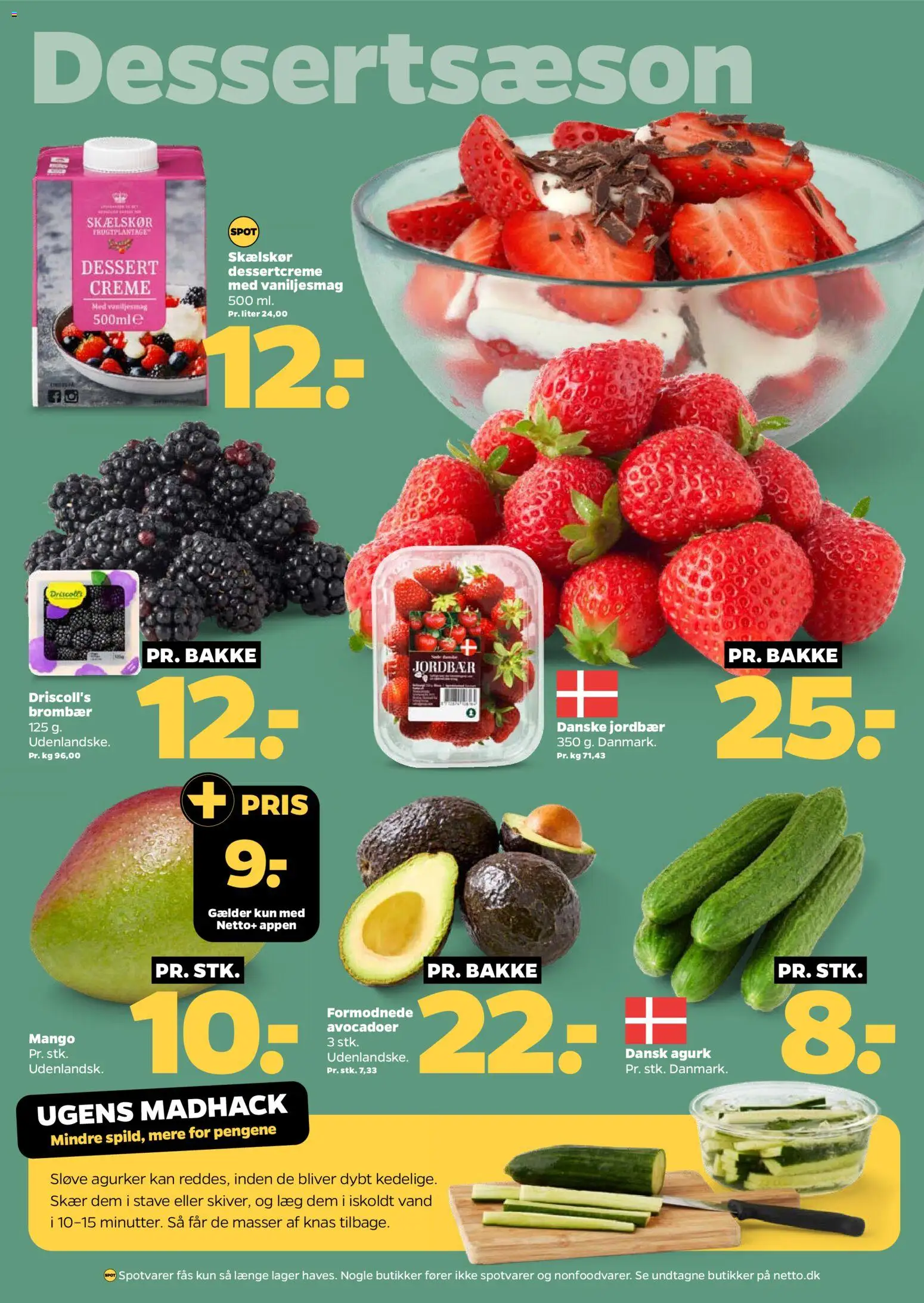 Netto tilbudsavis – gyldig fra 30.05.2026 | Side: 12 | Produkter: Mango, Creme, Jordbær, Agurker