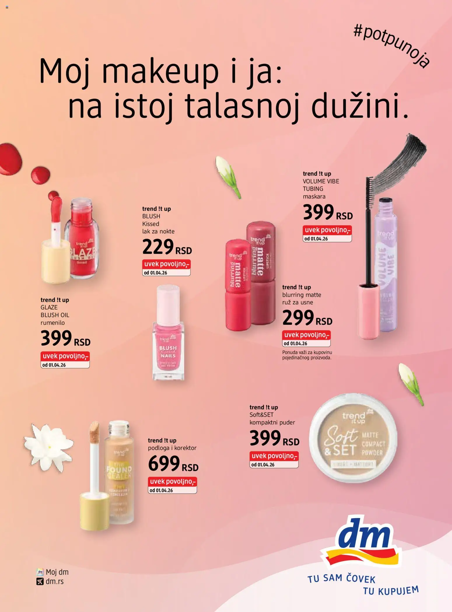 DM Drogerie katalog - važi od 14.03.2026 | Strana: 23 | Proizvode: Puder, Rumenilo, Maskara, Lak za nokte