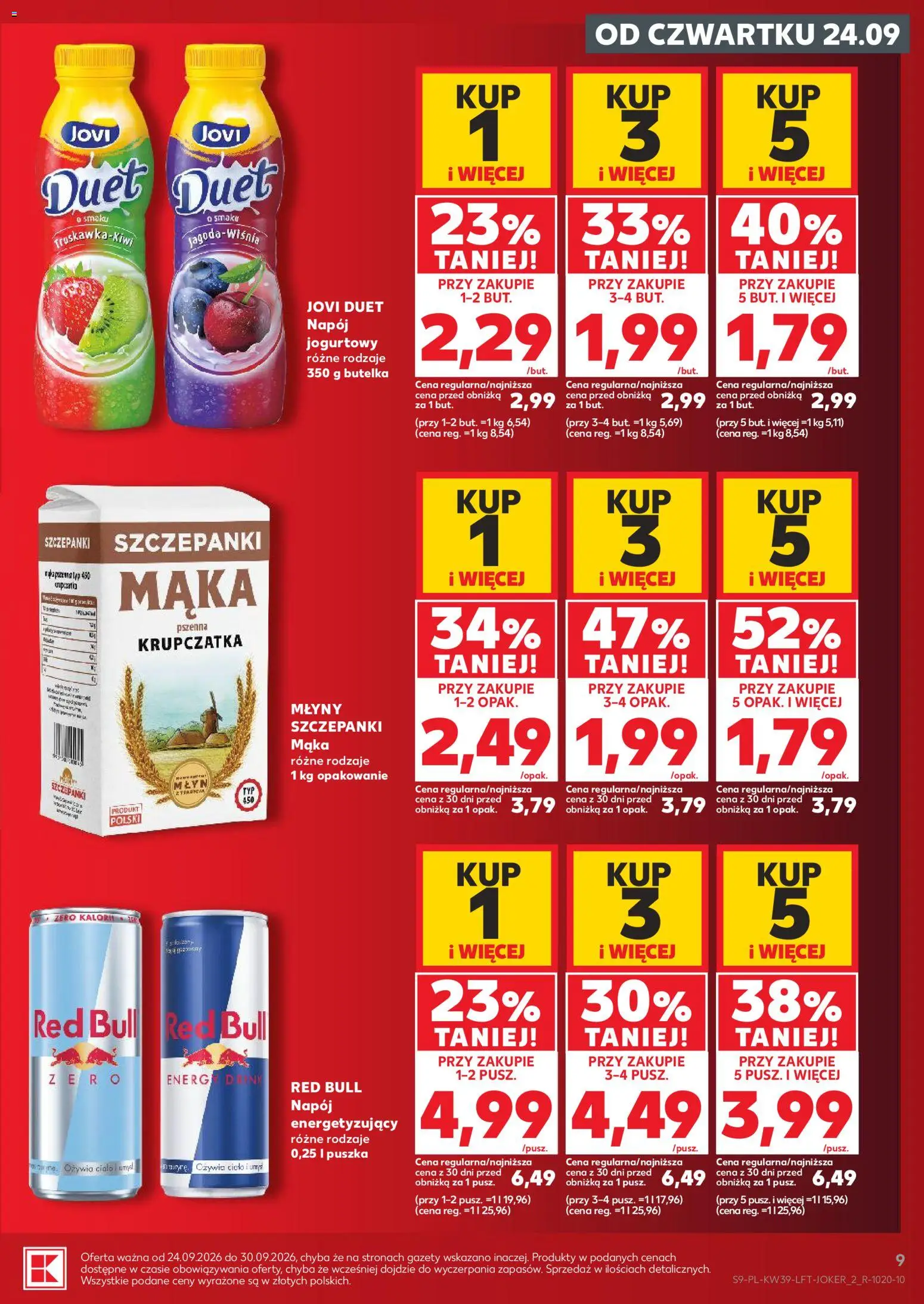 Kaufland Polsko leták od 24.09.2026 | Strana: 9 | Produkty: Red Bull