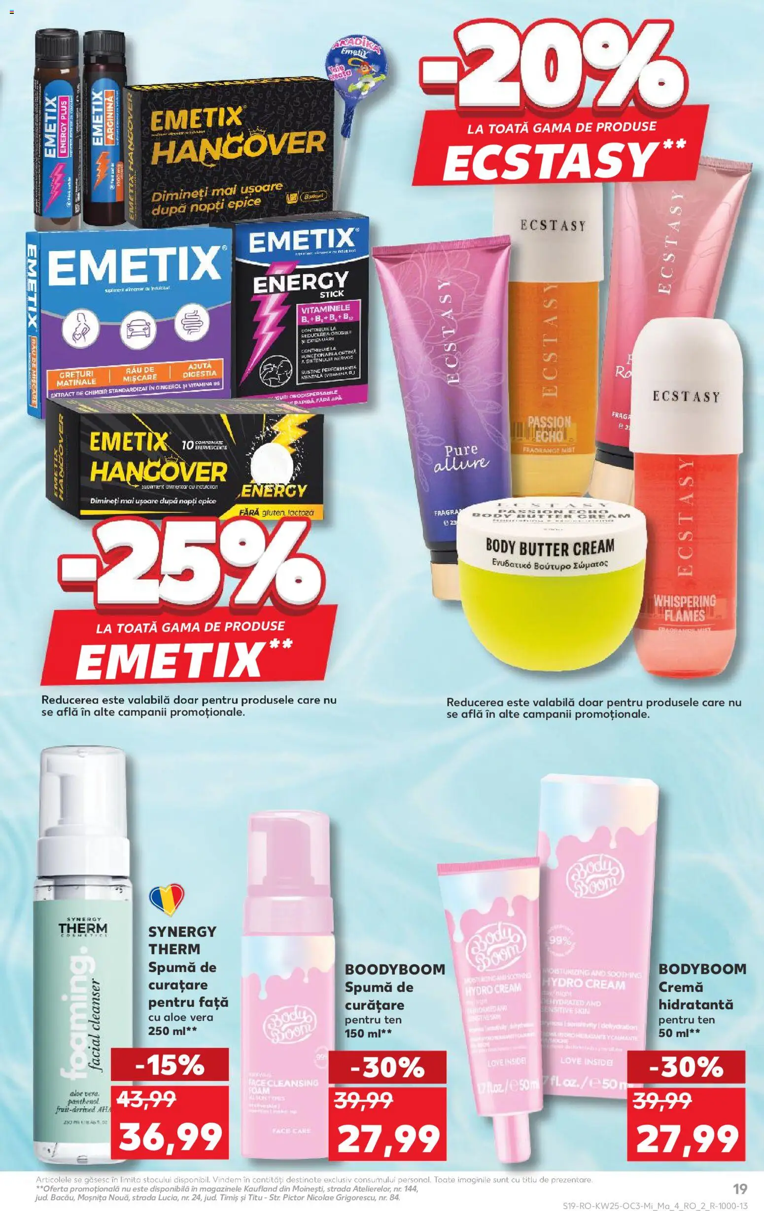 Noul catalog Kaufland – valabil de la 17.06.2026 | Pagină: 19 | Produse: Aloe vera, Body, Arapsaçı, Apă