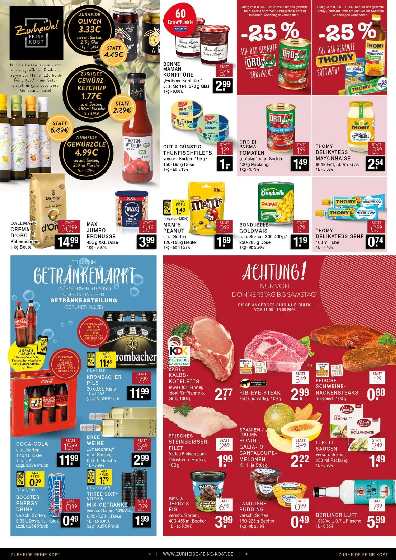 Edeka Zurheide Prospekt – gültig ab 08.06.2026 | Seite: 8 | Produkte: Energy, Thunfisch, M&M's, Mayonnaise