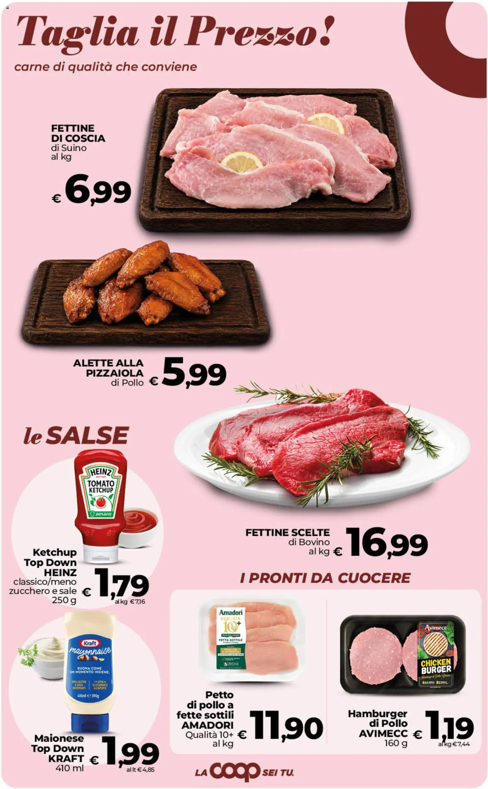 Volantino COOP del 22/09/2026 | Pagina: 12 | Prodotti: Bovino, Pollo, Carne, Salse
