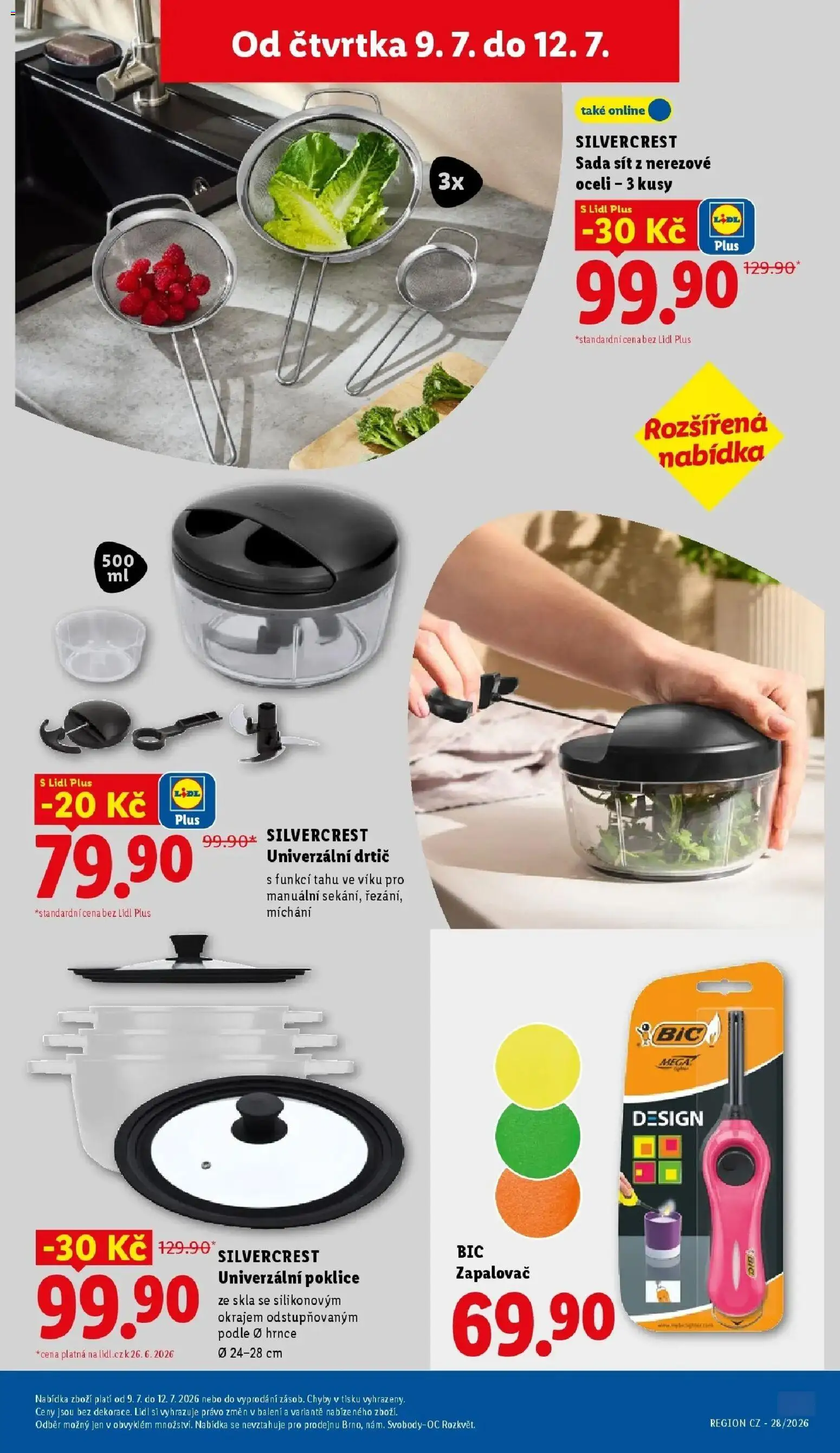 Lidl aktuální leták od 09.07.2026 | Strana: 41 | Produkty: Hrnce, Síť, Poklice, Drtič