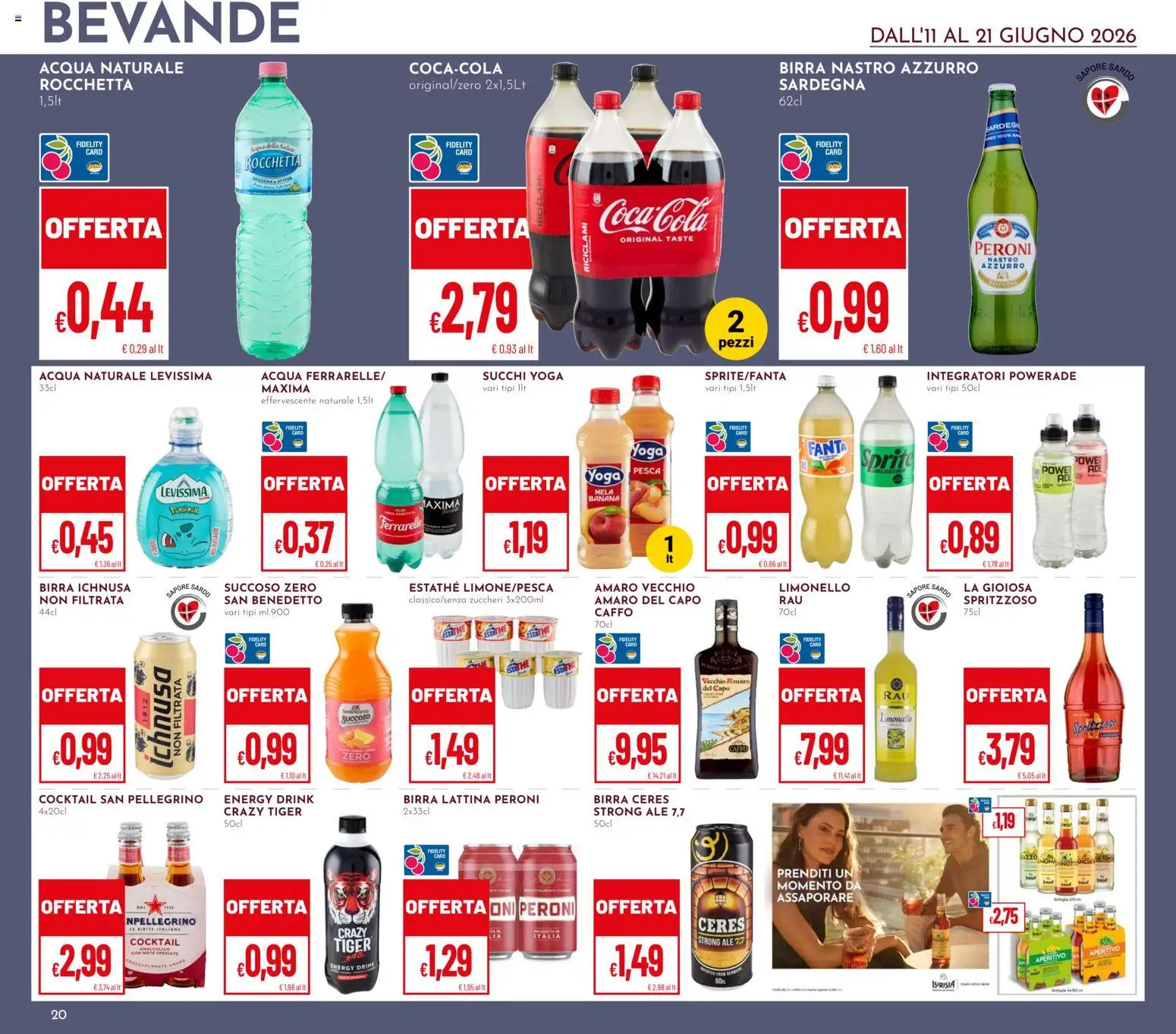 Volantino Pan del 11.06.2026 | Pagina: 20 | Prodotti: Birra, Bibite, Limoncello, Amaro