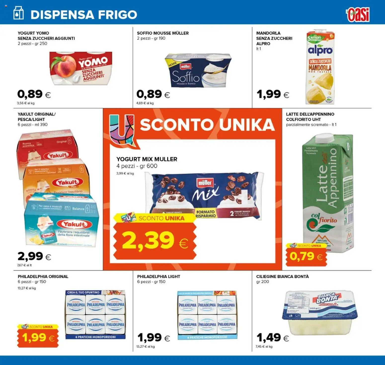 Volantino Oasi del 24/09/2026 | Pagina: 11 | Prodotti: Yogurt, Cioccolato, Latte, Yogurt bianco