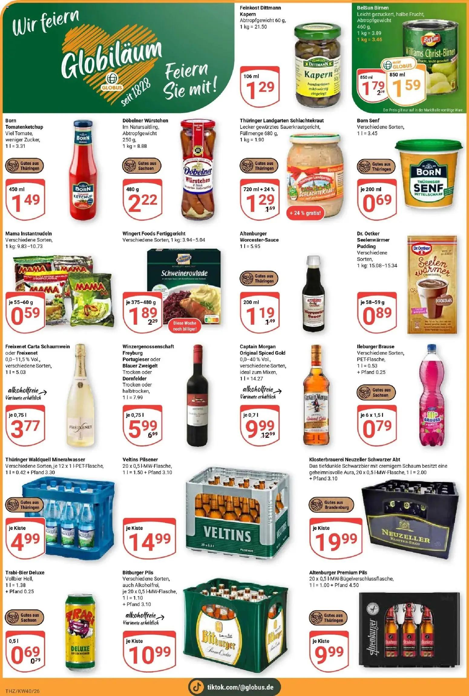 Globus Prospekt Zeitz (ab 28.09.2026) » Angebote online | Seite: 4 | Produkte: Freixenet, Mineralwasser, Captain morgan, Veltins
