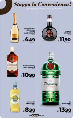Anteprima del volantino COOP volantino Sicilia valido a partire dal 11/09/2026 | Pagina: 40 | Prodotti: Gin, Prosecco, Ballantine’s, Amaro