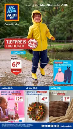 Aldi Süd Prospekt ab 28.09.2026 gültig