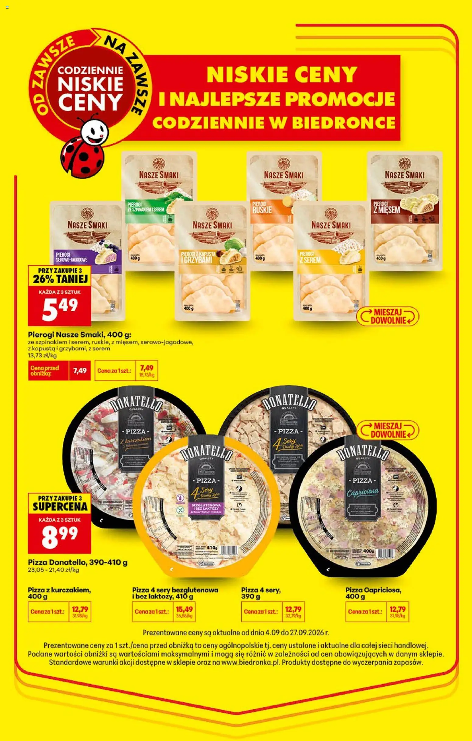 Biedronka gazetka od czwartku od 10.09.2026 | Strona: 23 | Produkty: Kapusta, Pierogi, Pierogi z mięsem, Sery