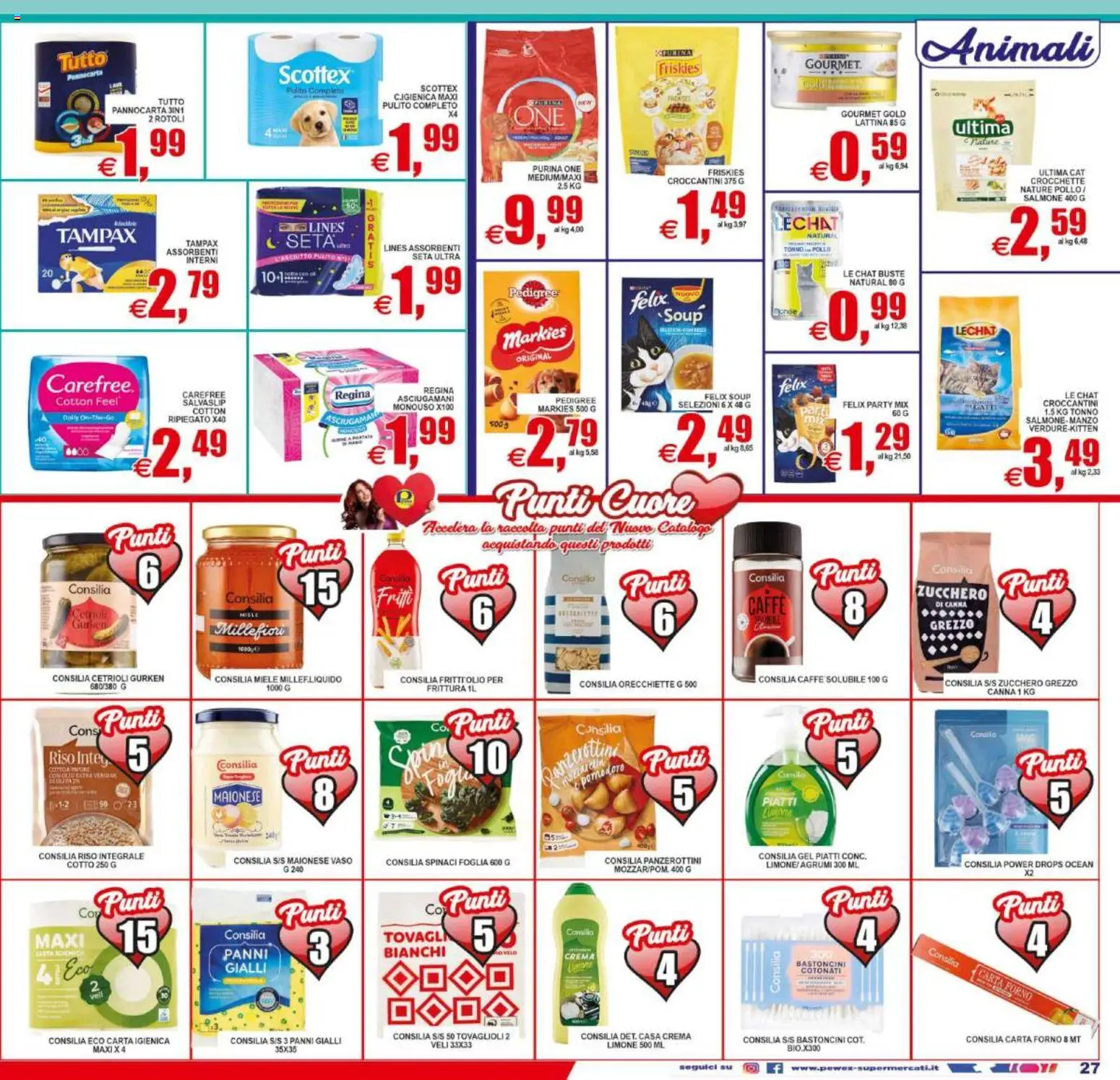 Volantino Pewex del 12/08/2026 | Pagina: 27 | Prodotti: Cetrioli, Zucchero, Limone, Orecchiette