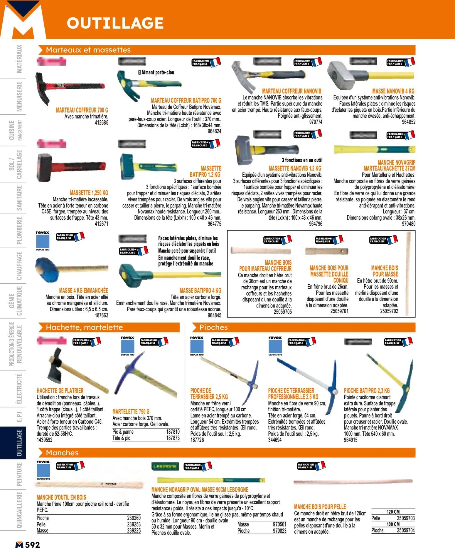 {H1} | Page: 592 | Produits: Marteau, Poids