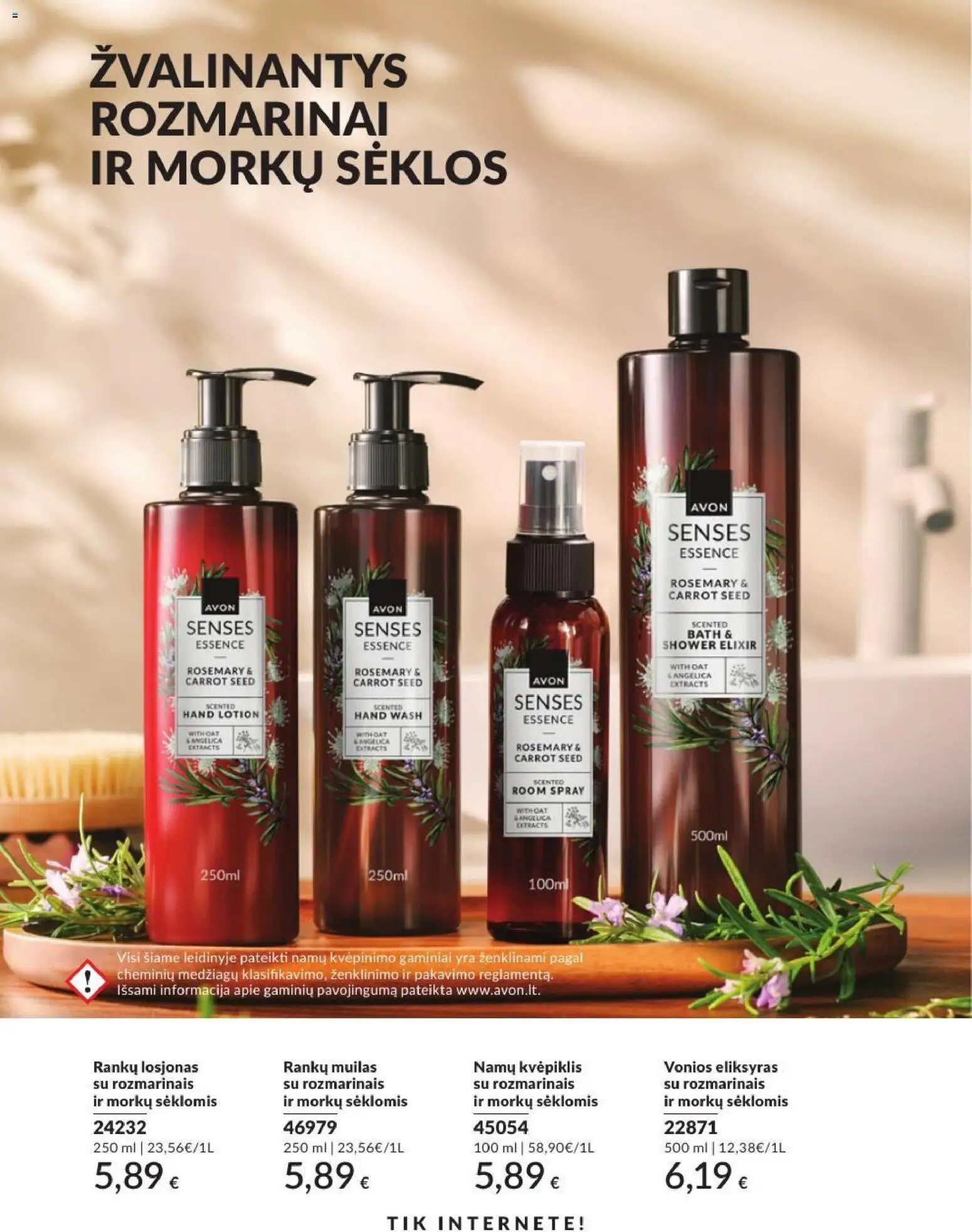 AVON akcijos nuo 2026.08.01 | Puslapis: 196 | Prekių: Sėklos, Muilas