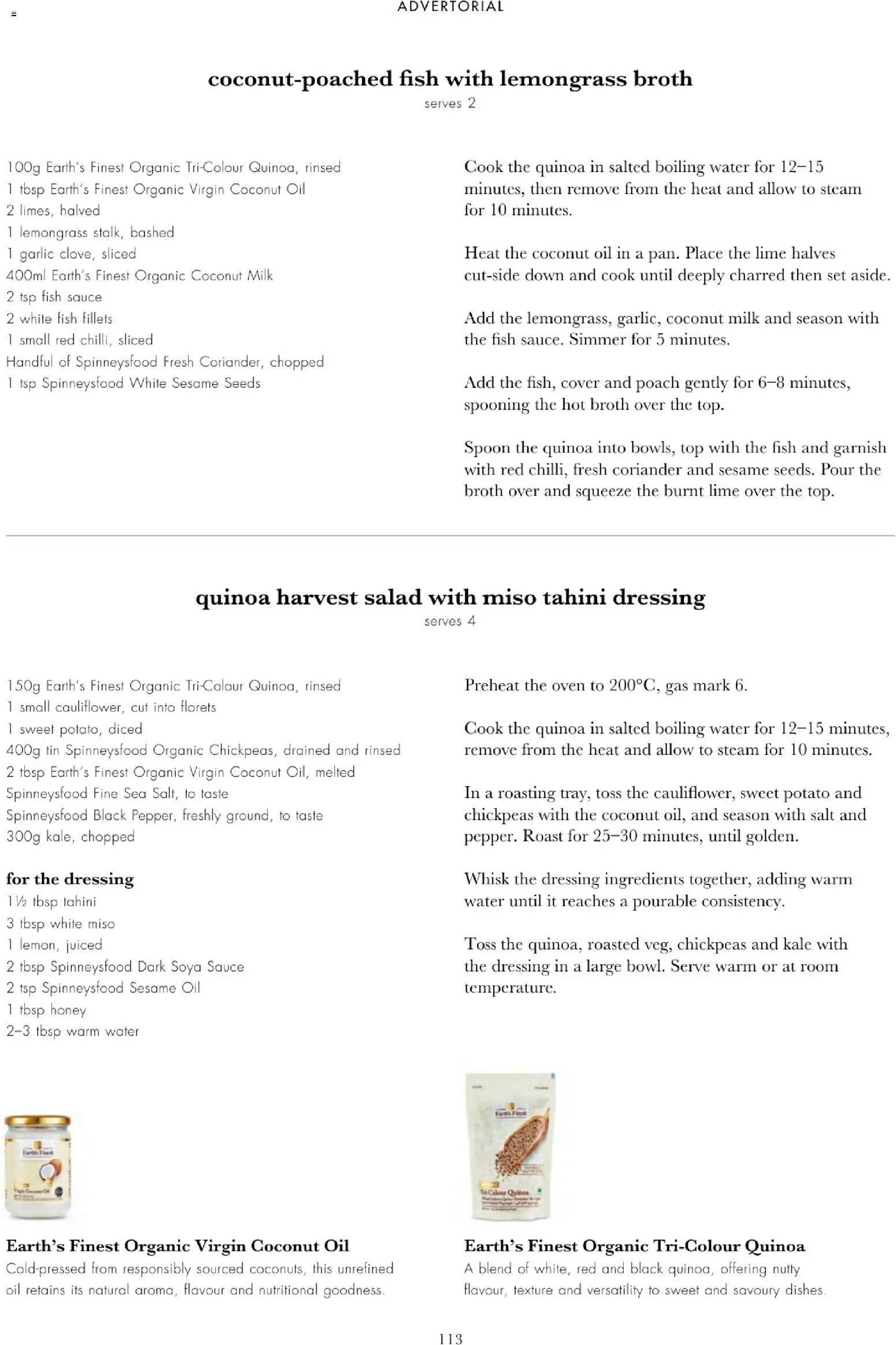 {H1} | Page: 115 | Products: Dressing, Fish, Salad, Garlic