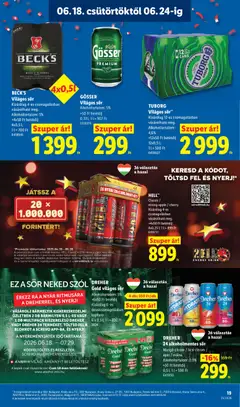 Lidl akciós újság - amely érvényes a következő dátumtól: 18.06.2026 | Oldal: 19
