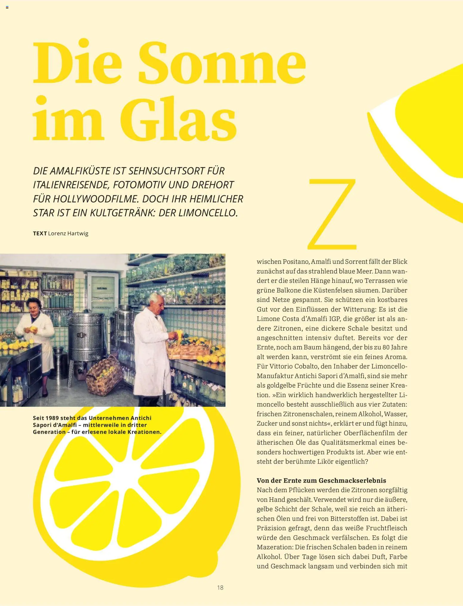Aida Magazin – gültig ab 05.06.2026 | Seite: 18 | Produkte: Likör, Zucker, Limoncello, Zitronen