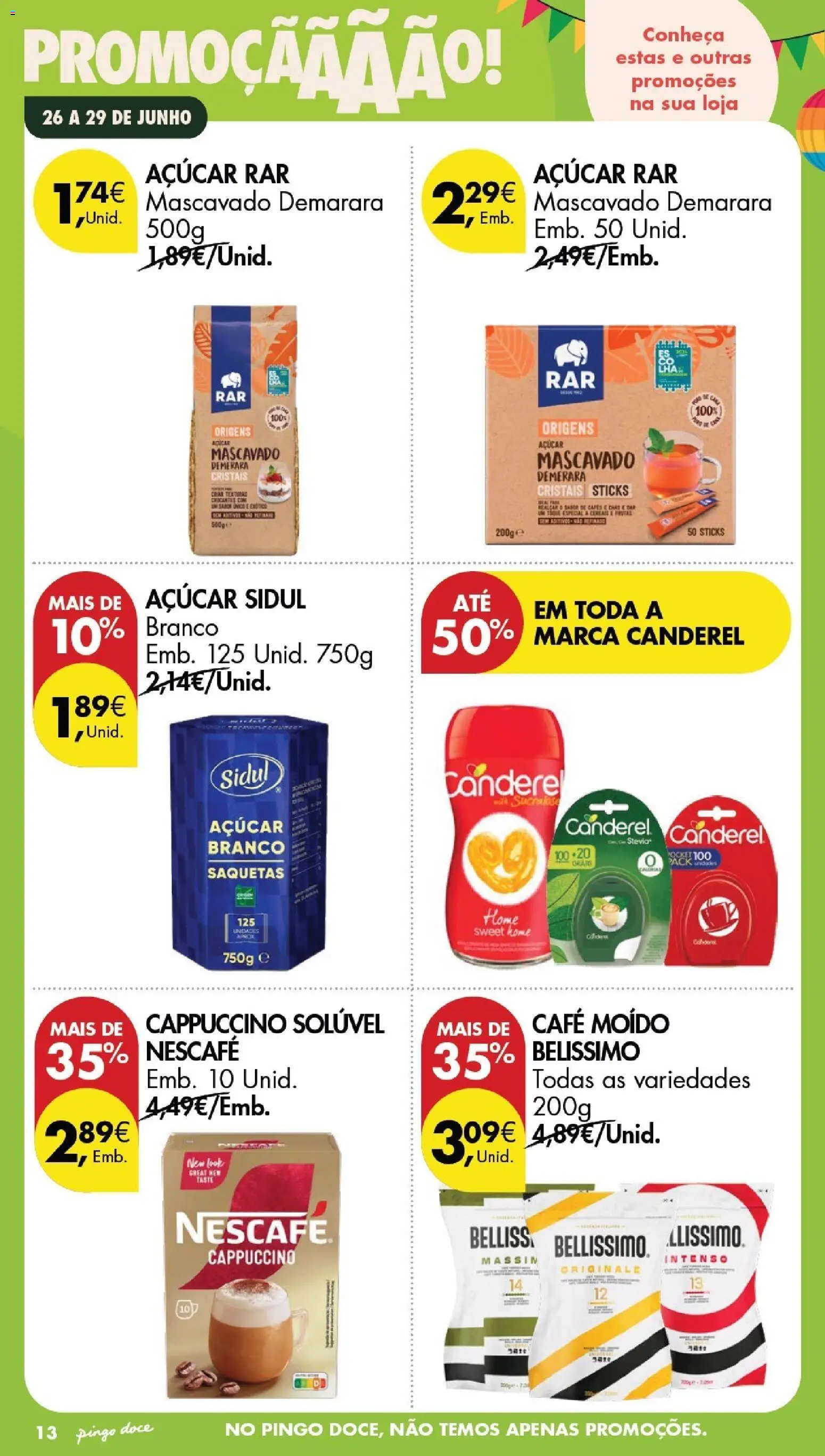 Pingo Doce Poupe este Fim de Semana │ válido de 26/06/2026 | Página: 12 | Produtos: Stevia, Café, Açúcar