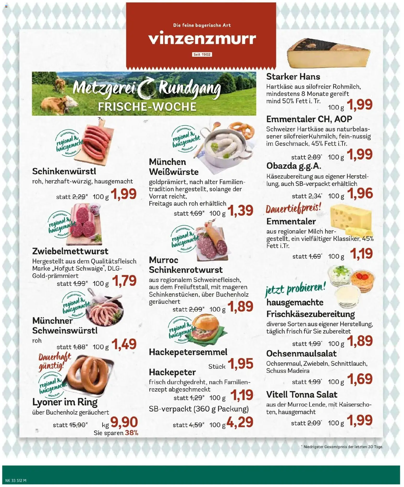 Edeka Prospekt Feldkirchen (ab 10.08.2026) » Angebote Online | Seite: 14 | Produkte: Milch, Salat