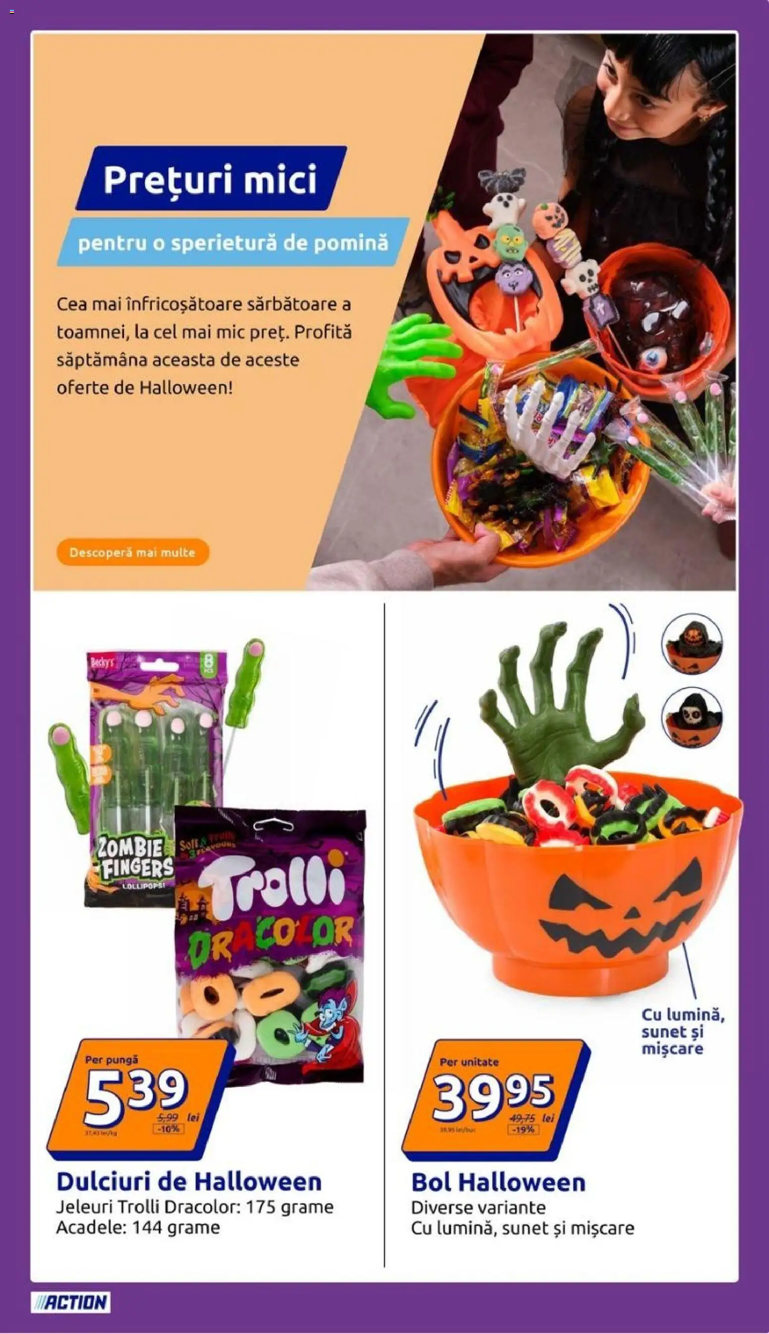 Noul catalog ACTION – valabil de la 07.10.2026 | Pagină: 19 | Produse: Pungă, Bol, Jeleuri, Acadele