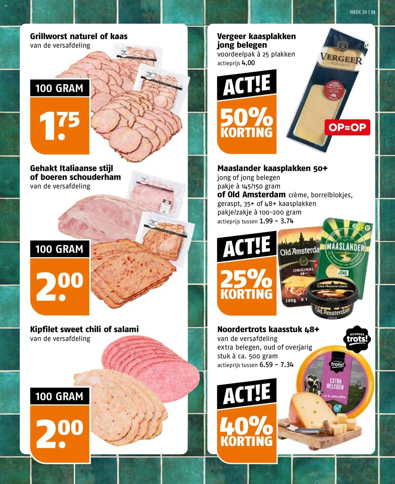 {H1} | Pagina: 13 | Producten: Kaas, Salami, Gehakt