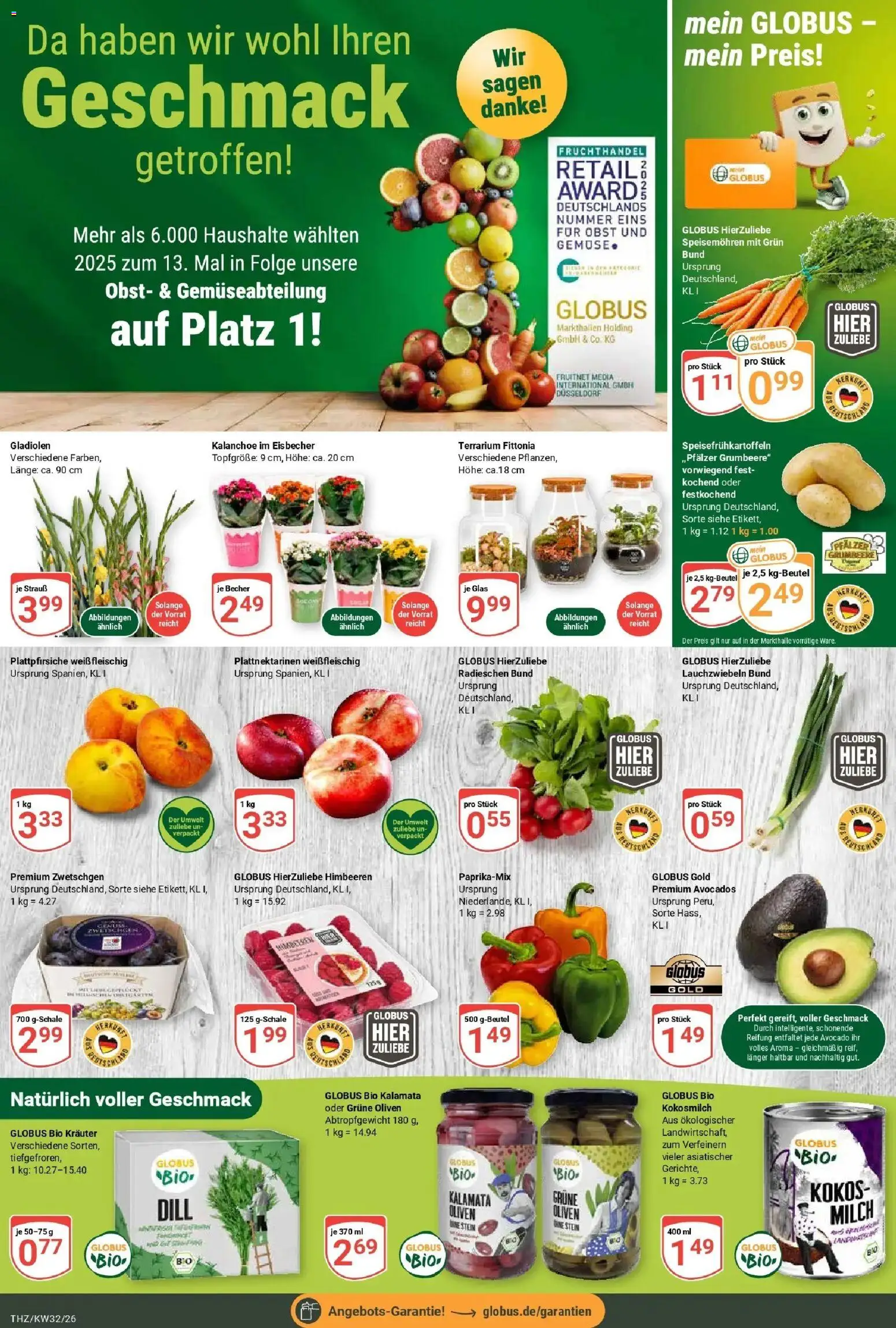 Globus Prospekt Zeitz (ab 03.08.2026) » Angebote online | Seite: 6 | Produkte: Milch, Zwetschgen, Avocado, Kokosmilch