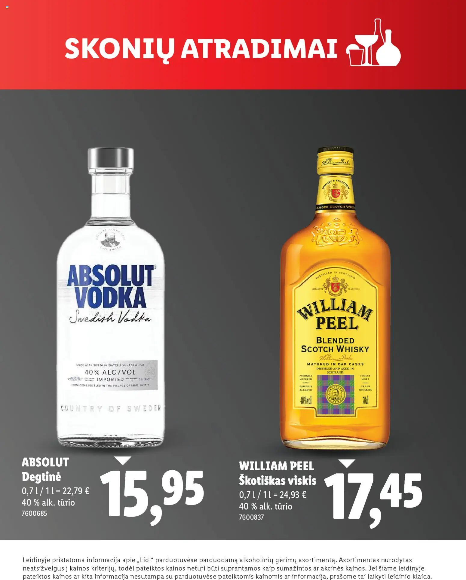 LIDL akcijos nuo 19.04.2026 | Puslapis: 17 | Prekių: Degtinė, Viskis