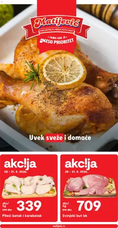 Matijevic katalog - pregled Matijevic kataloga - važi od 28.08.2026