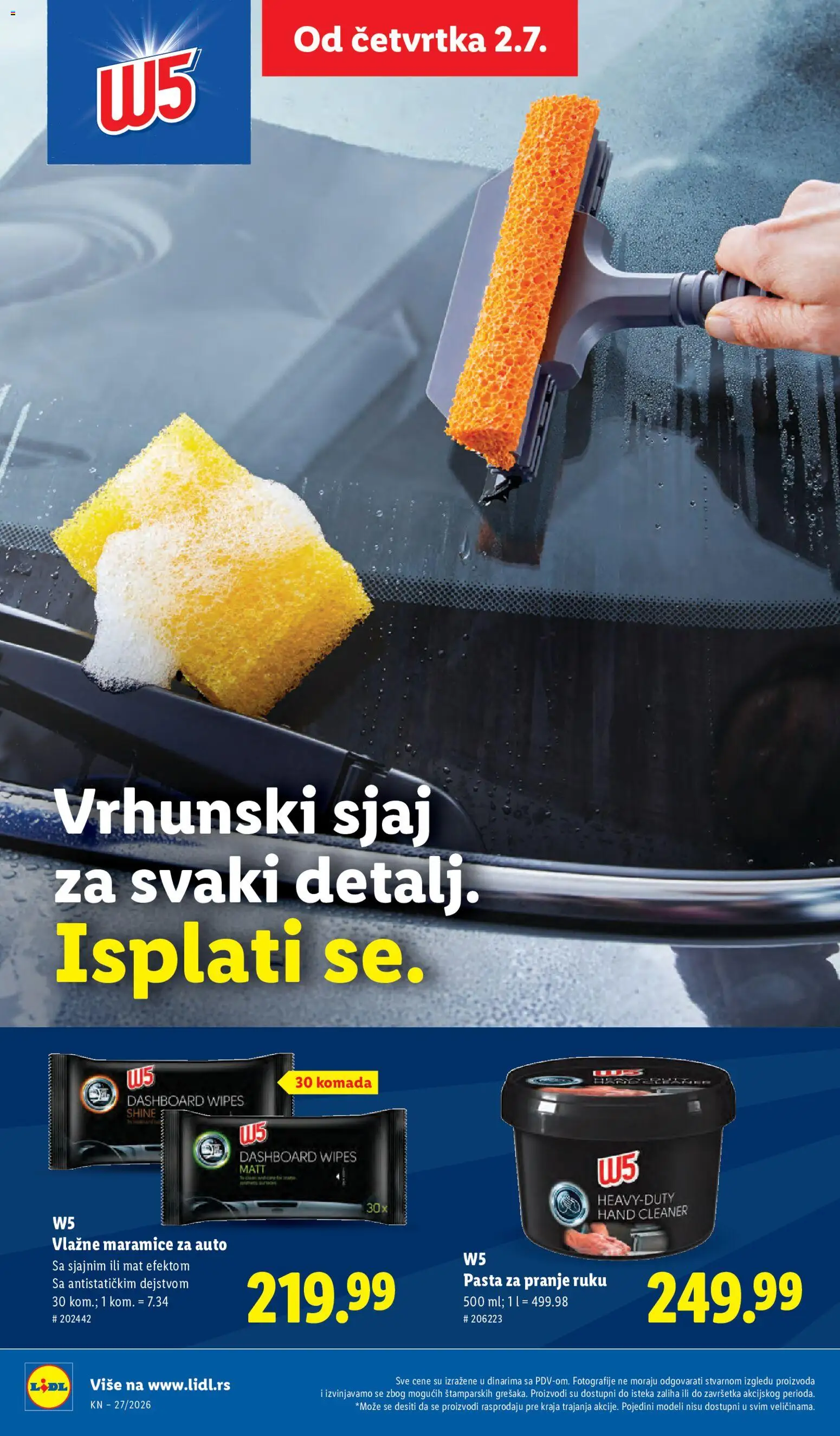 Lidl katalog - važi od 02.07.2026 | Strana: 56 | Proizvode: W5, Vlažne maramice