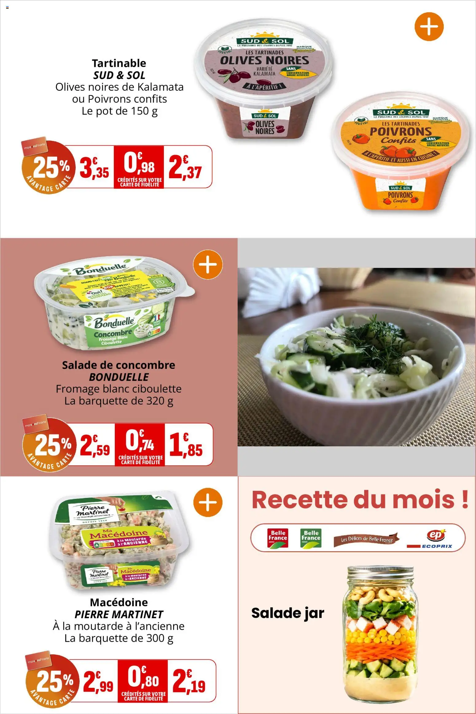 {H1} | Page: 10 | Produits: Concombre, Olives, Poivrons, Fromage