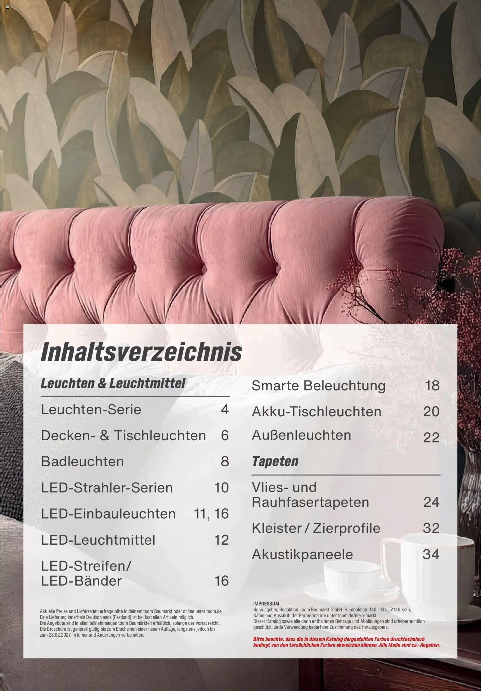 Toom Baumarkt Leuchten & Tapeten 2026 – gültig ab 01.01.2026 | Seite: 3