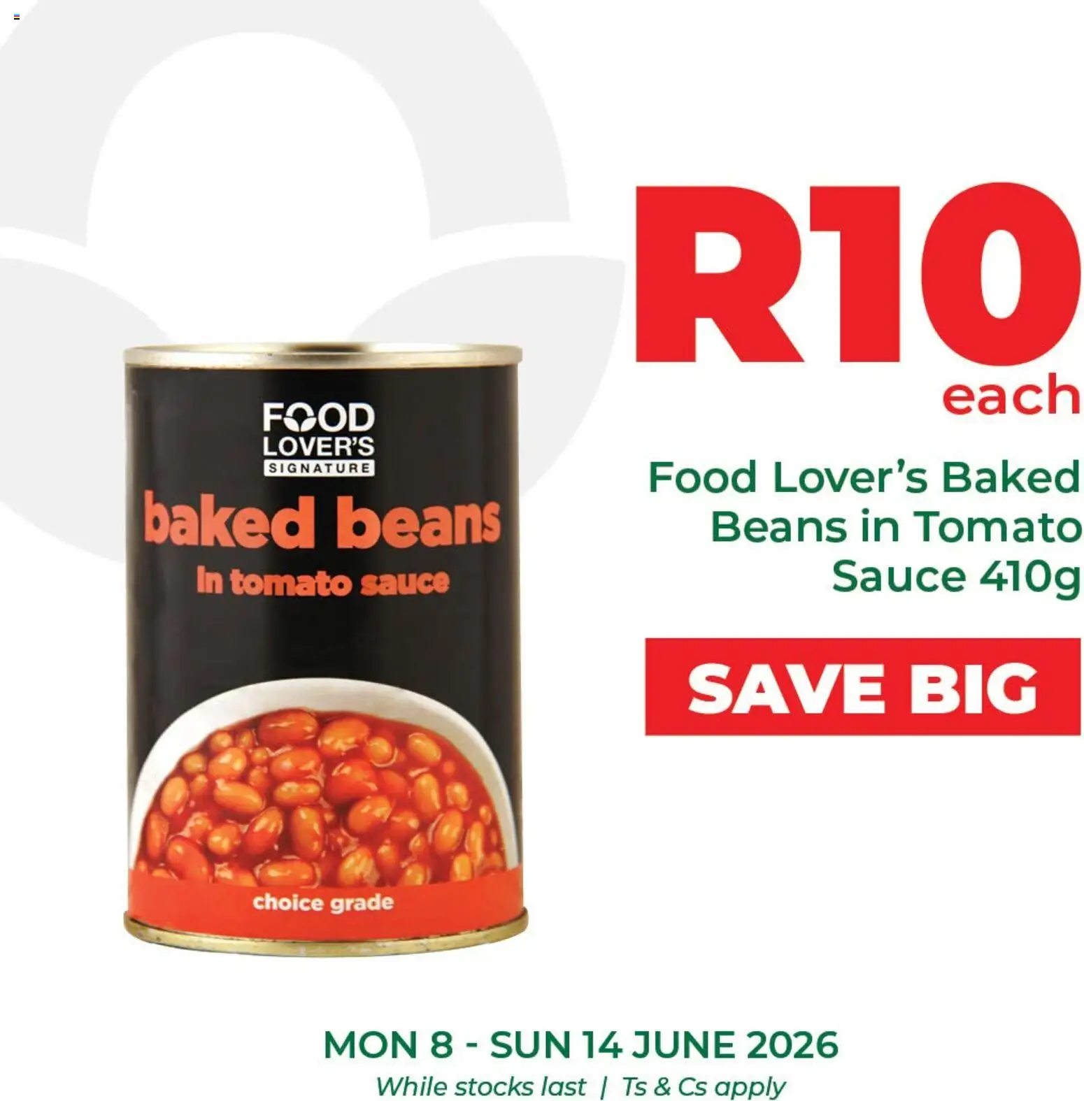 New Food Lover's Market catalogue – valid from 08.06.2026 | Page: 8 | Products: Beans, Baked beans, Tomato sauce, Sauce