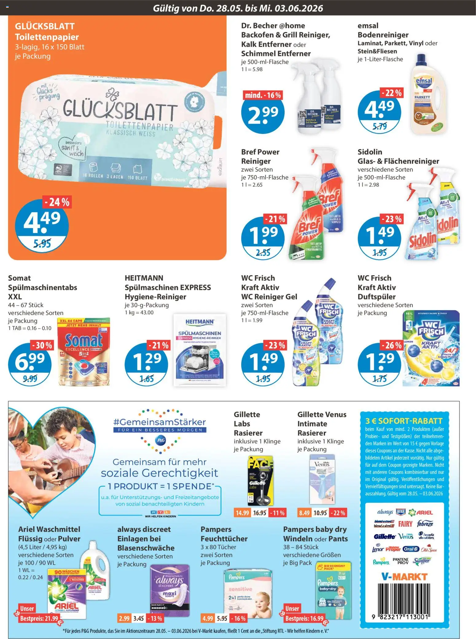 V-Markt Angebote – gültig ab 28.05.2026 | Seite: 10 | Produkte: Grill, Wc frisch, Backofen, Swiffer