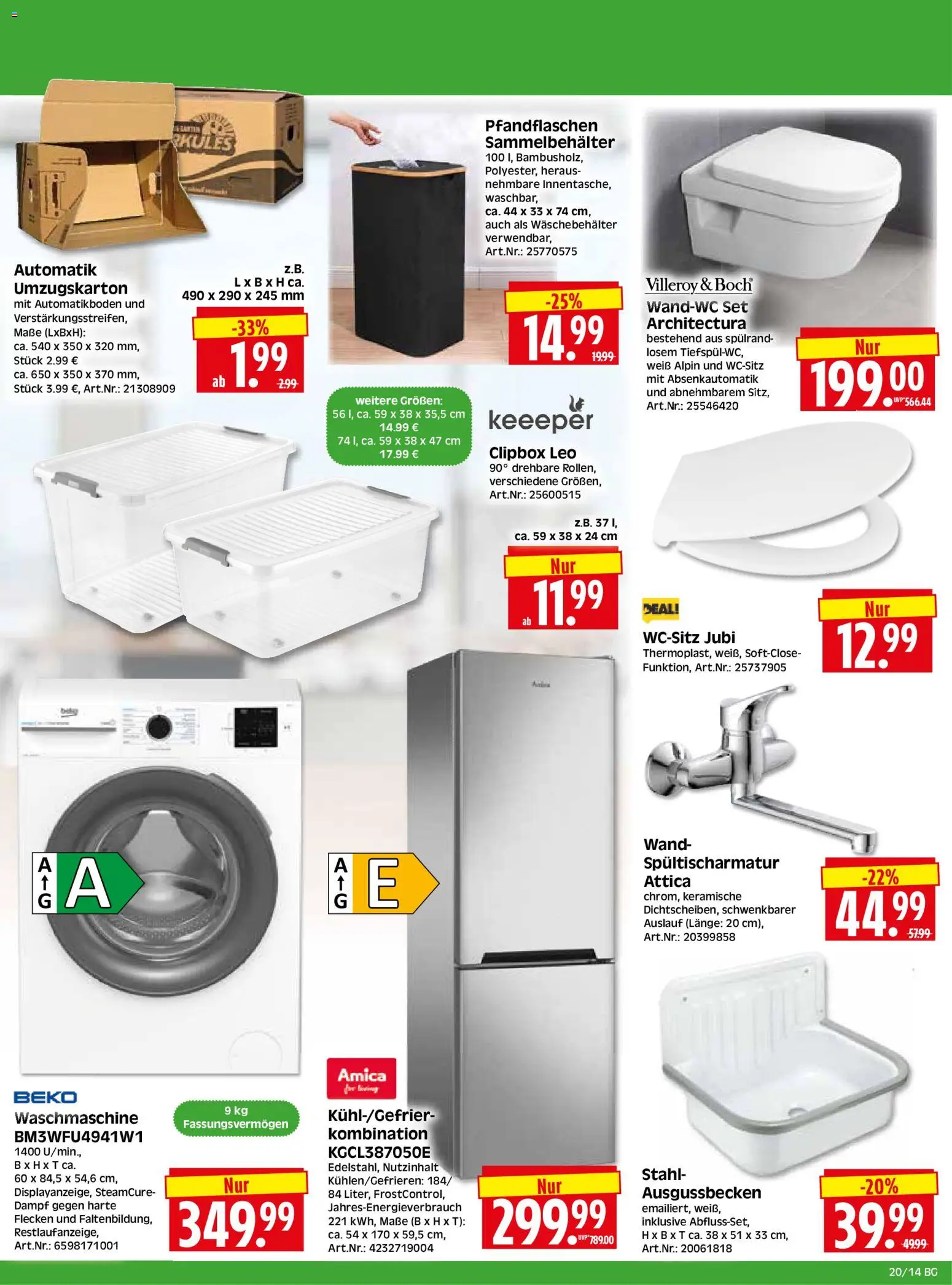 HERKULES Bau & Garten – gültig ab 11.05.2026 | Seite: 14 | Produkte: Waschmaschine