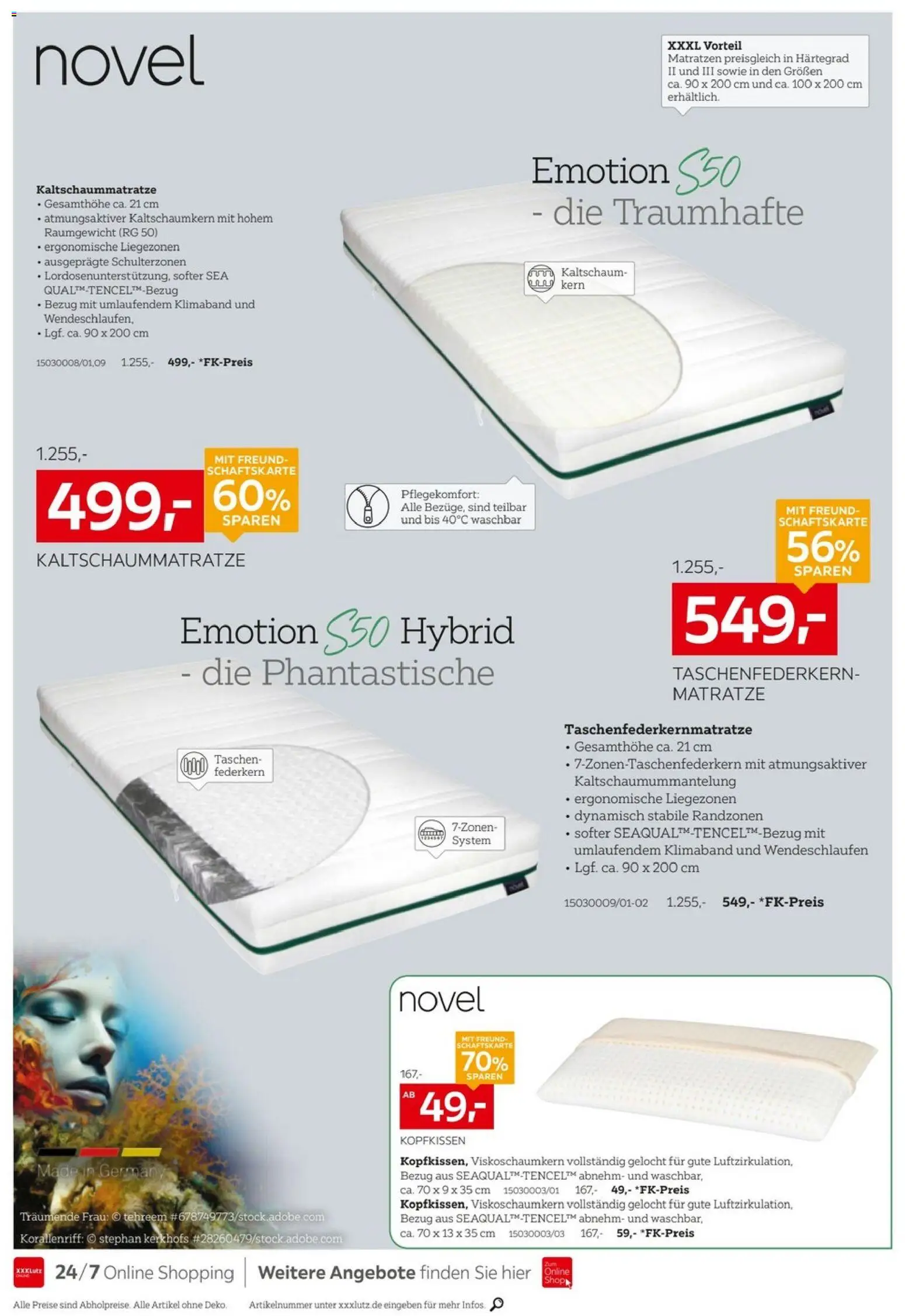XXXLutz Matratzen Spezial – gültig ab 16.05.2026 | Seite: 8 | Produkte: Matratze, Kopfkissen