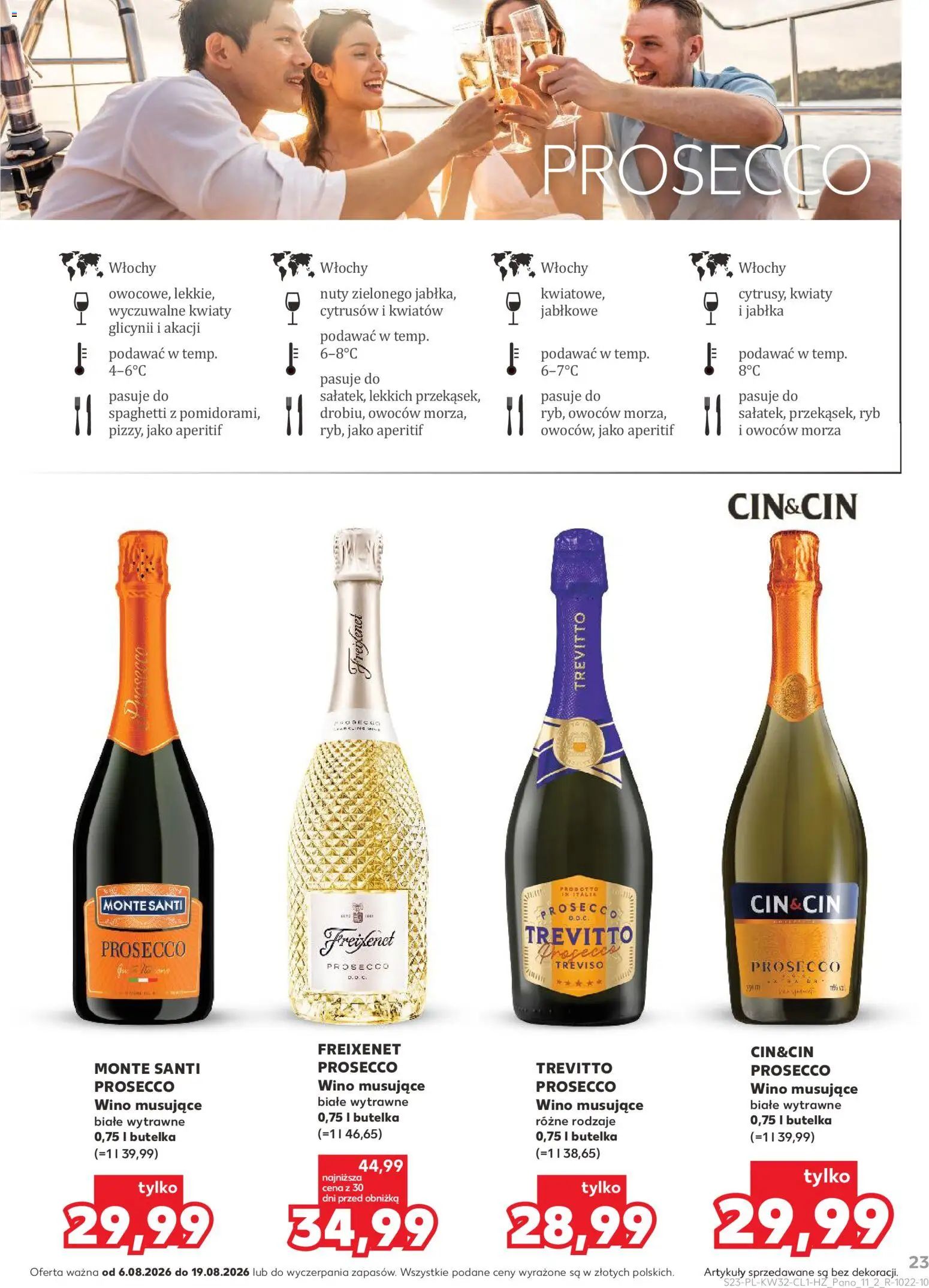 Kaufland Polsko leták - Barek od 06.08.2026 | Strana: 23 | Produkty: Prosecco, Jablka, Prosecco Treviso