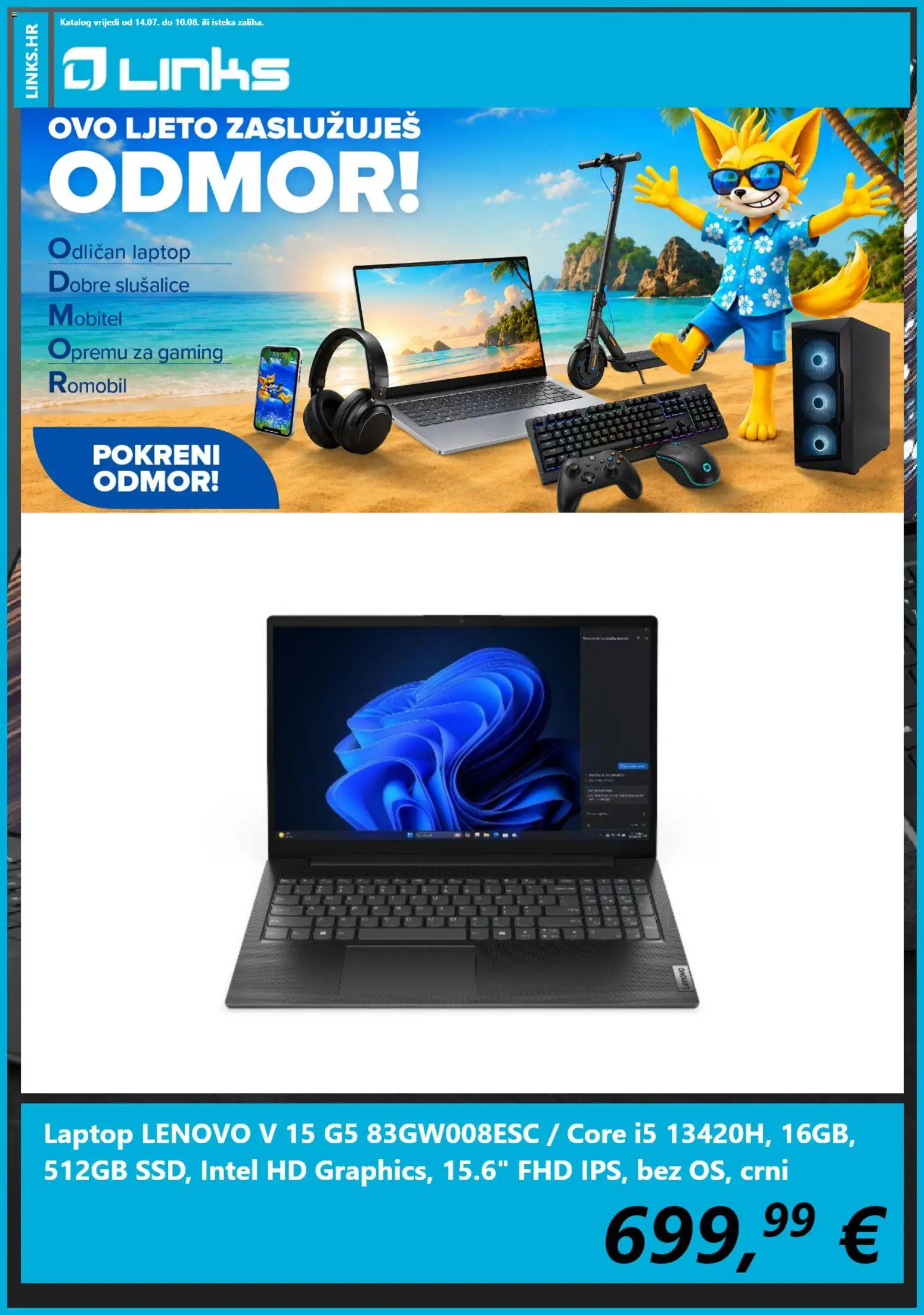 Links katalog | vrijedi od 14.07.2026 | Stranica: 5 | Proizvodi: Romobil, Slušalice