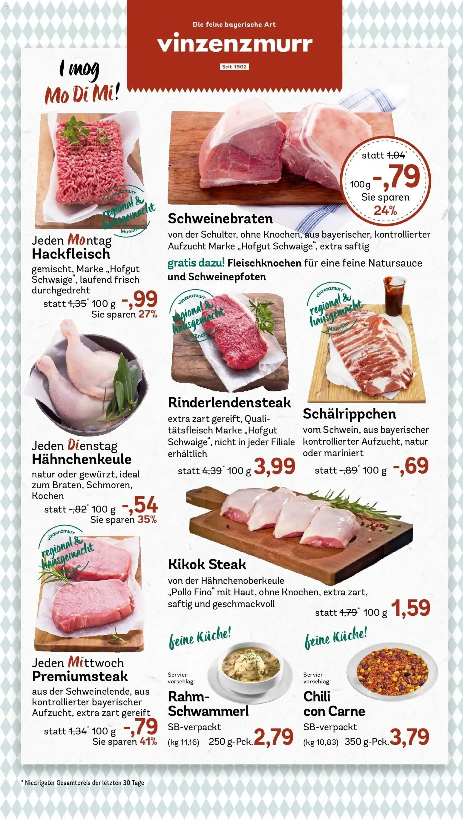 REWE Prospekt ab 28.09.2026 zum Blättern » Angebote | Seite: 14 | Produkte: Küche, Chili, Steak, Hackfleisch