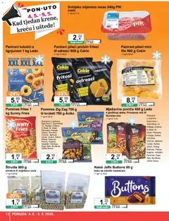 KTC Katalog - Pregled kataloga iz trgovine KTC, vrijedi od 29.04.2026 | Stranica: 12 | Proizvodi: Pommes frites, Meso, Ledo, Mljeveno meso
