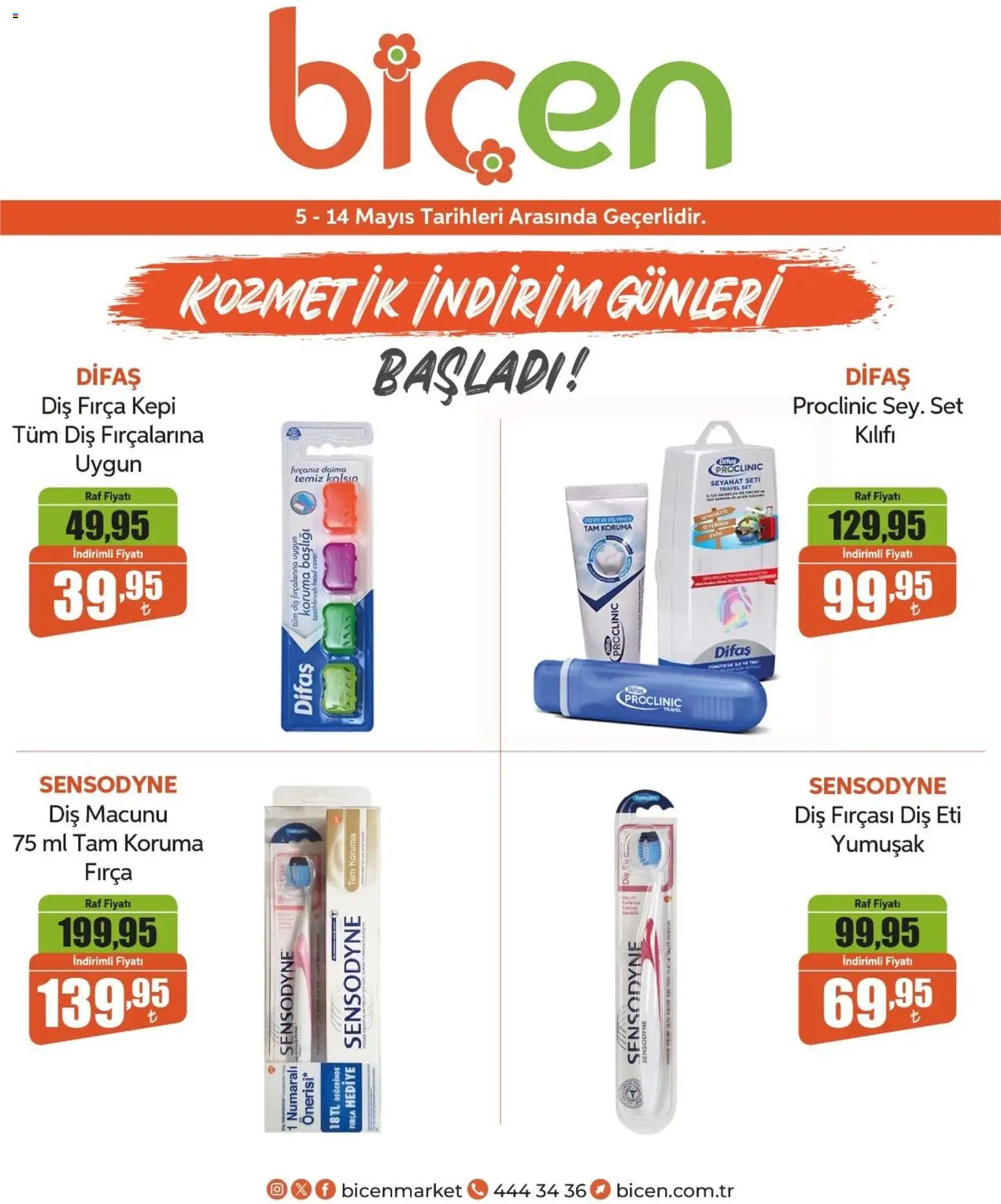 Biçen Market - Kozmetik indirim günleri - 05.05.2026 tarihinden itibaren geçerlidir | Sayfa: 20 | Ürünler: Raf, Fırça, Diş macunu, Diş fırçası