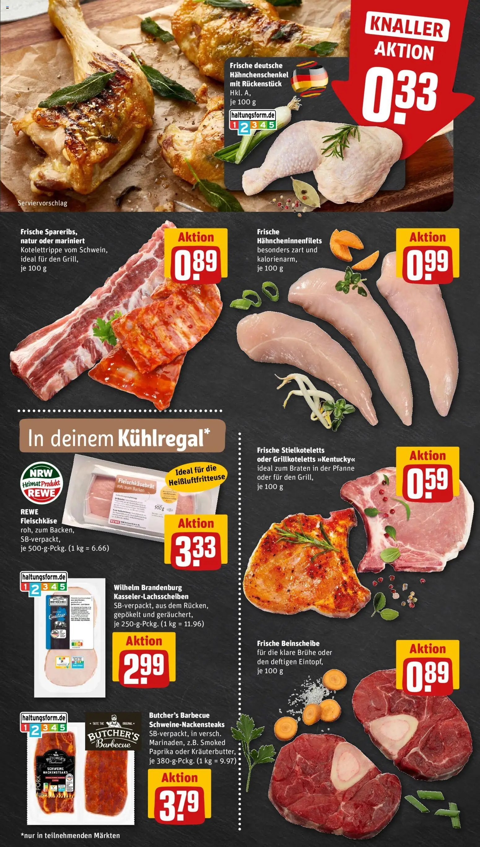 Rewe ihr Kaufpark Prospekt – gültig ab 21.09.2026 | Seite: 8 | Produkte: Nackensteaks, Hahnchenschenkel, Brühe, Paprika