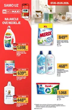 Maxi katalog - pregled Maxi kataloga - važi od 14.05.2026 | Strana: 30 | Proizvode: Kapsule, Prašak za veš, Coccolino, Persil