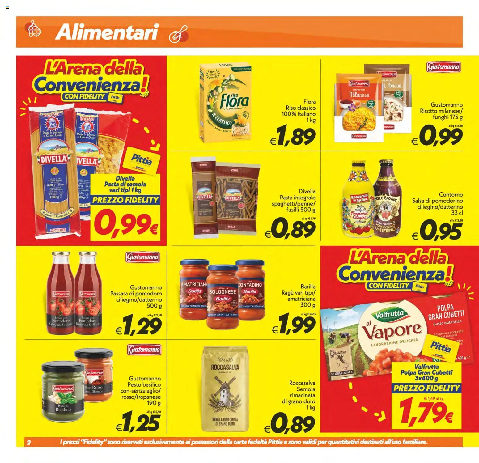 Volantino SuperConveniente del 11/09/2026 | Pagina: 2 | Prodotti: Riso, Pomodoro, Barilla, Semola